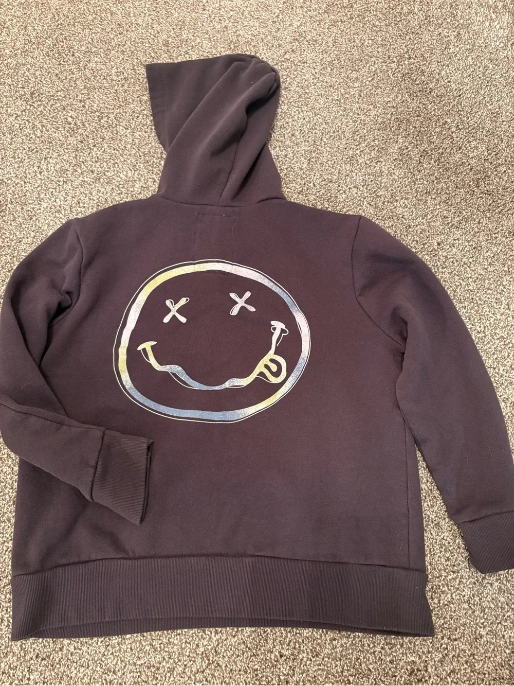 Nirvana Kids' Hoodie with Multicolor Lettering